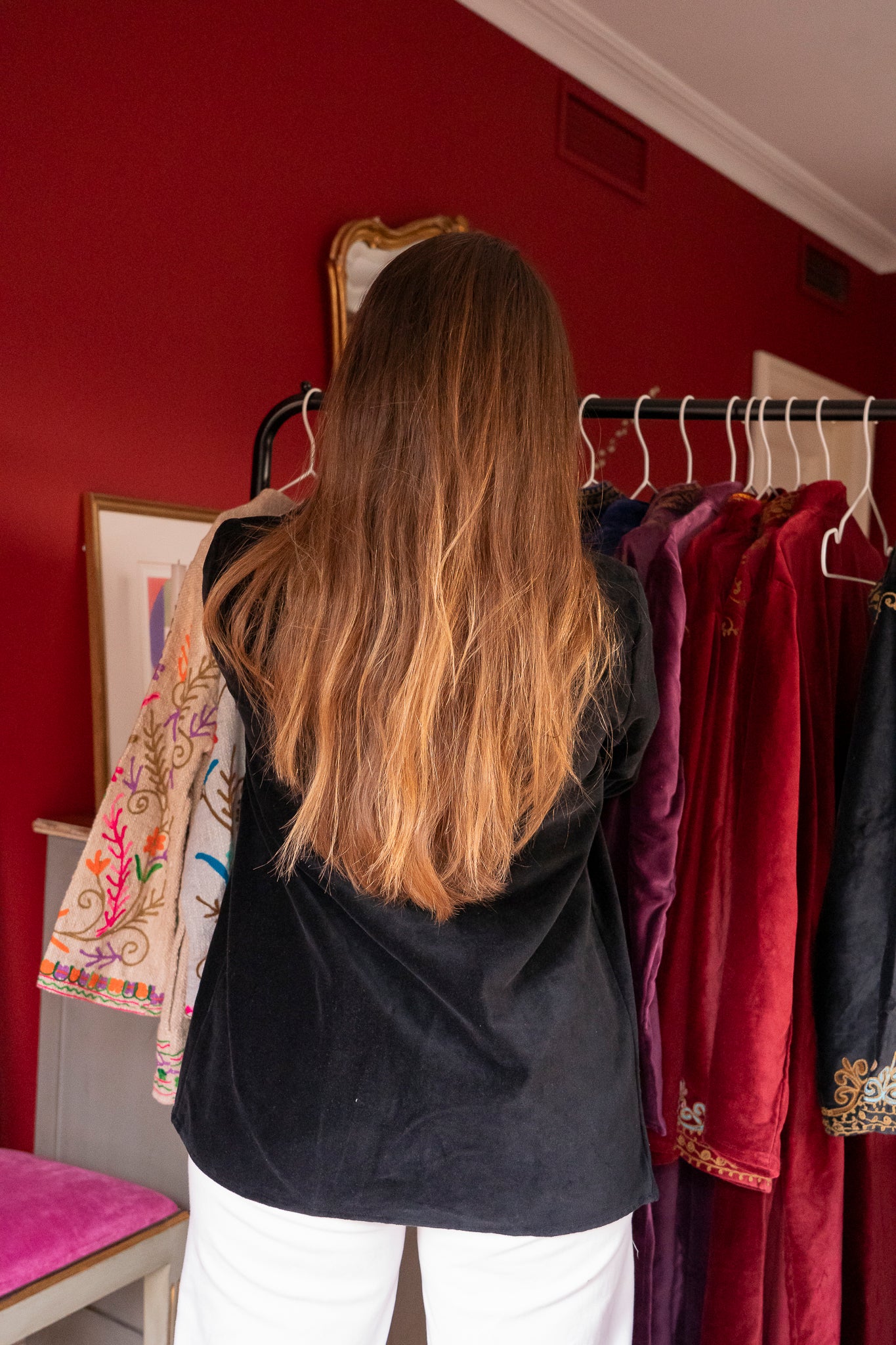 CHAQUETA TERCIOPELO MAO NEGRA