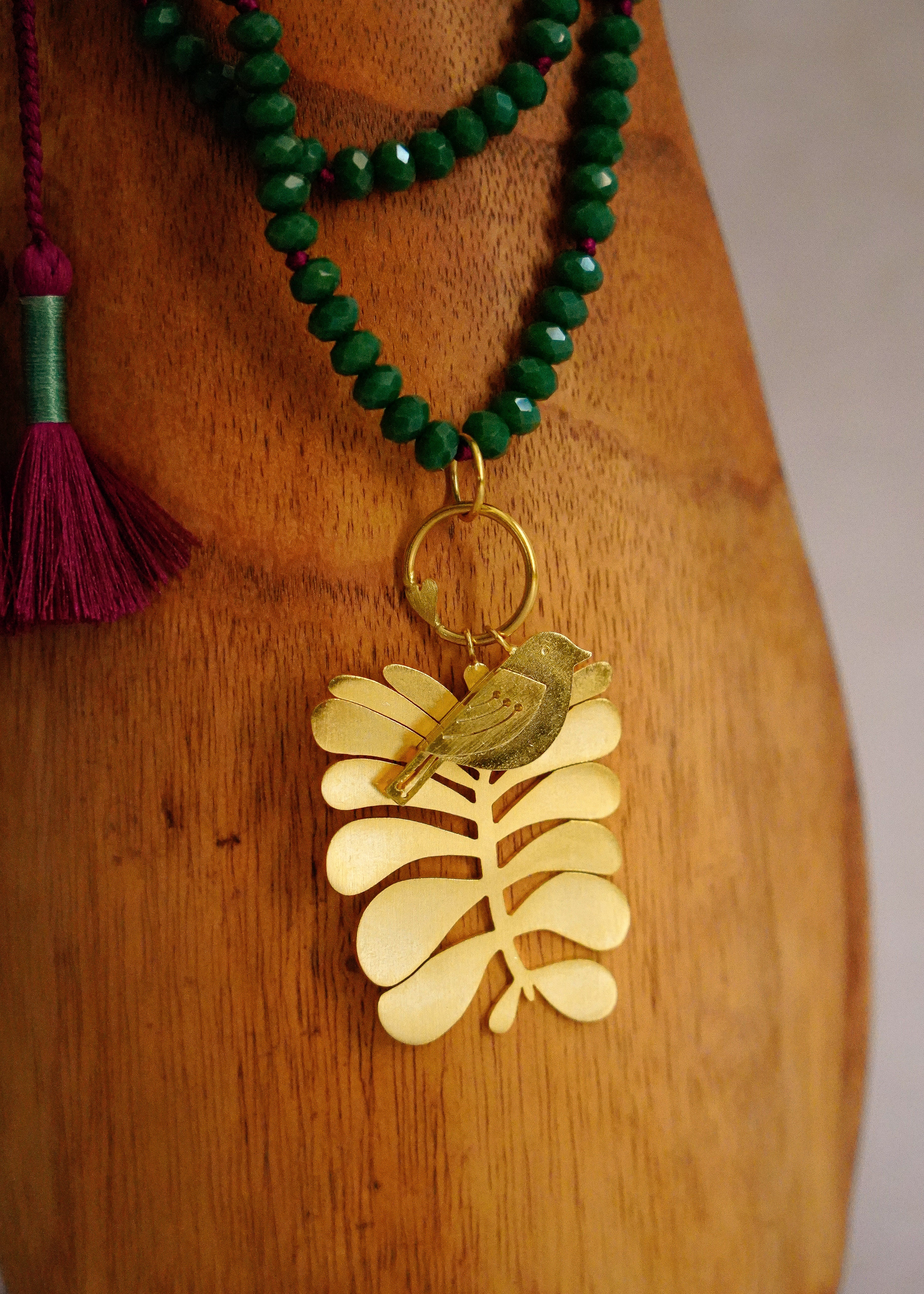 COLLAR HOJA ARBOL DE LA VIDA