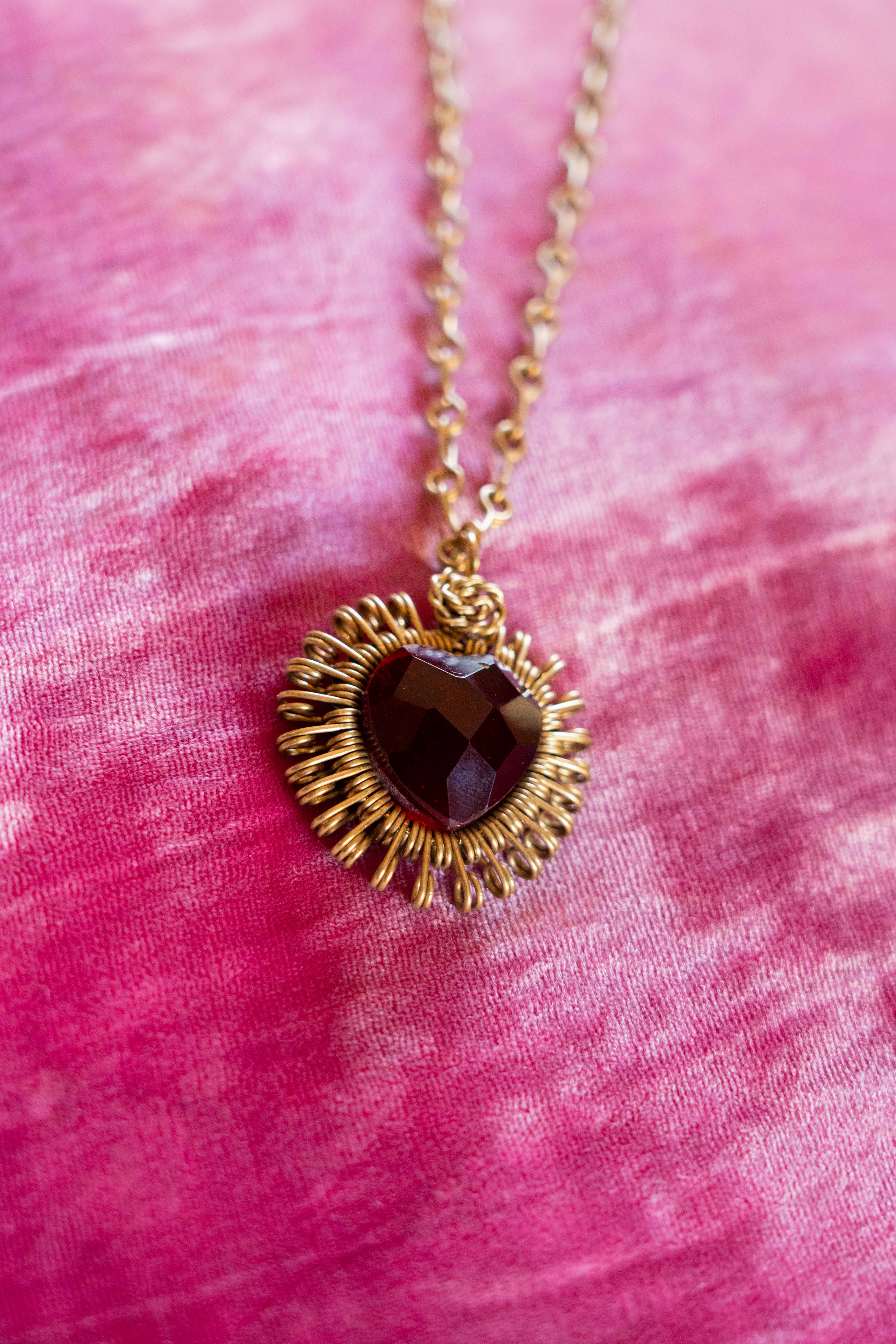 INMACULADO CORAZÓN CRISTAL ROJO