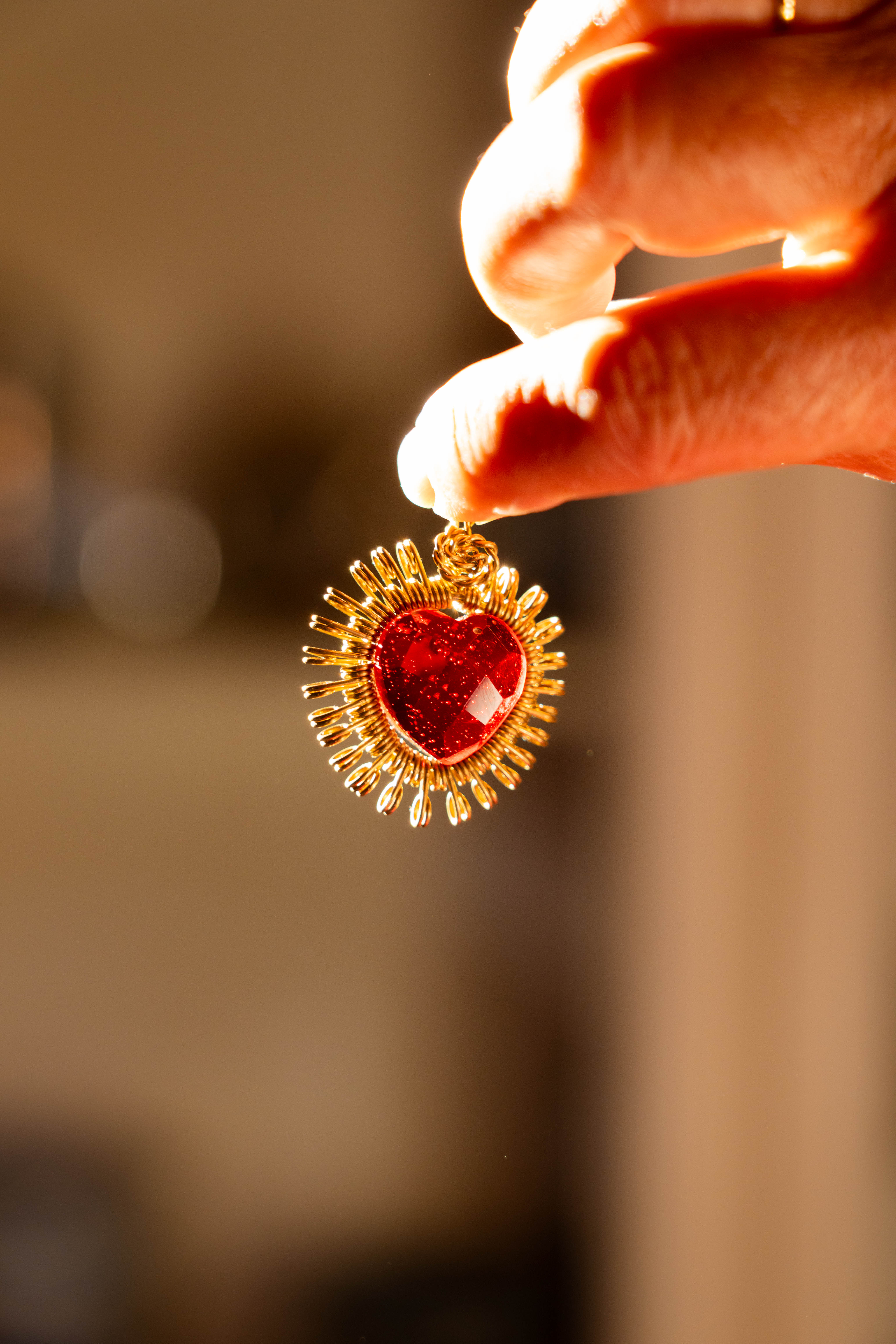 INMACULADO CORAZÓN CRISTAL ROJO