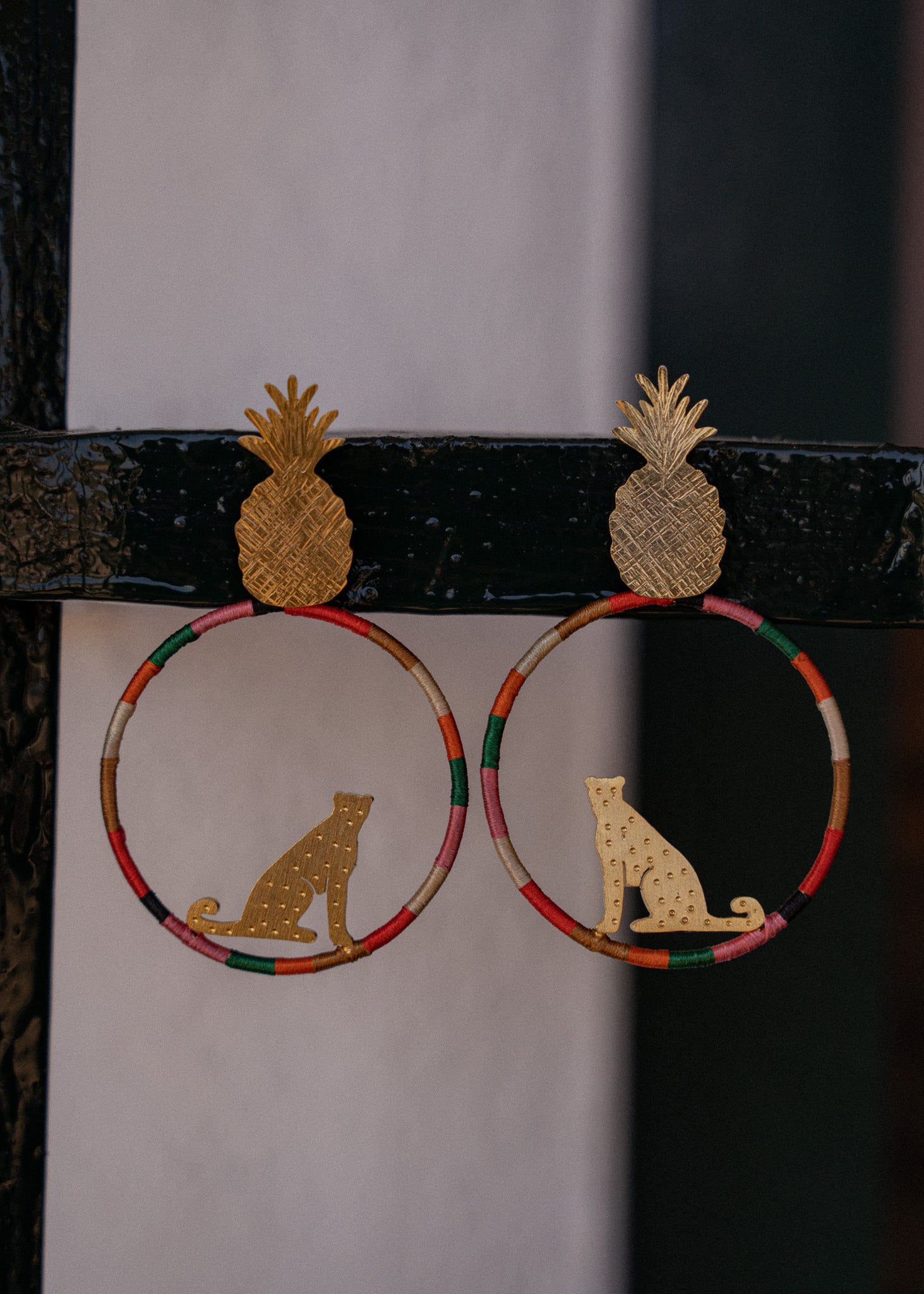 Pendientes Jaguar Natural