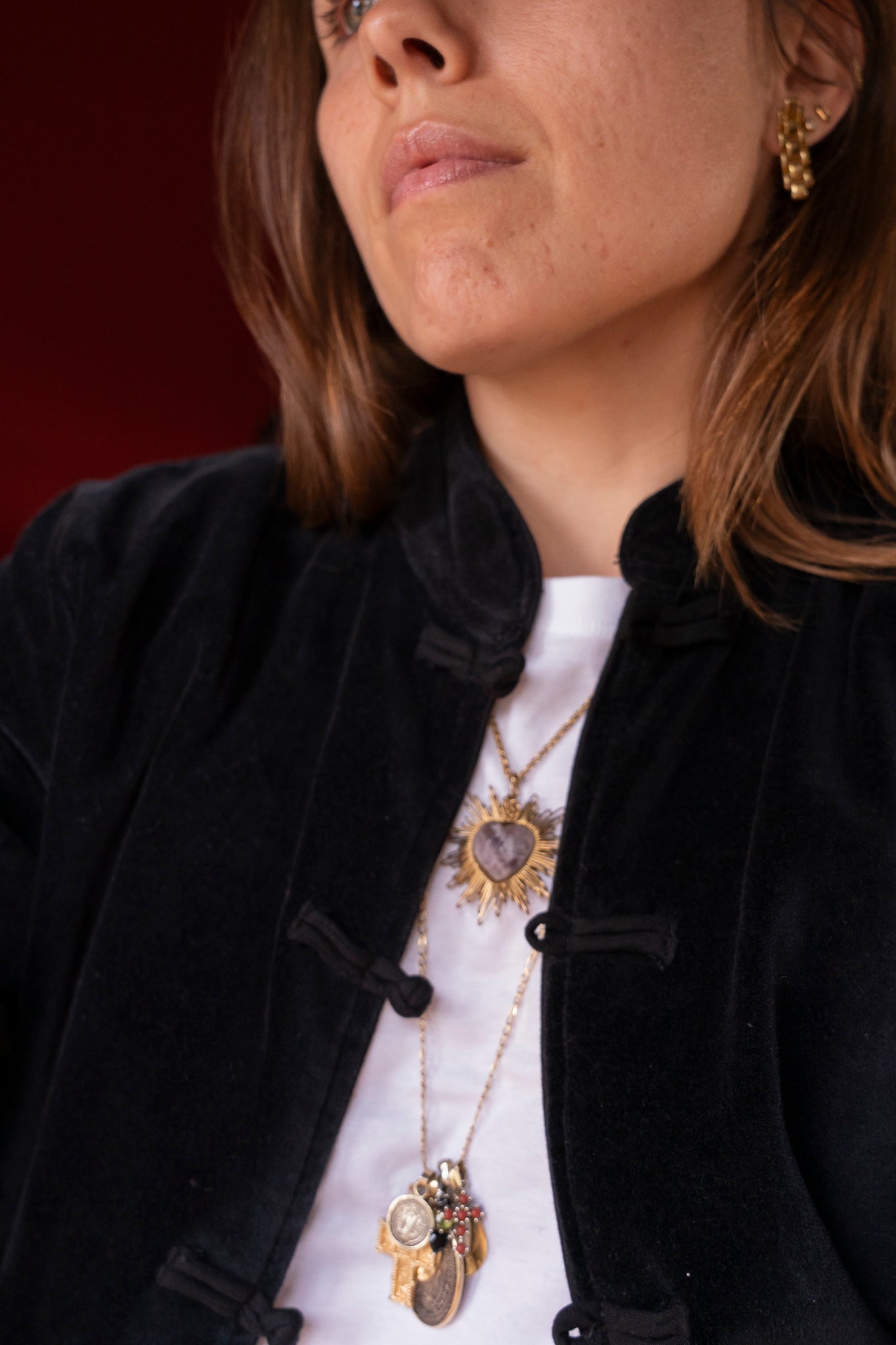 CHAQUETA TERCIOPELO MAO NEGRA